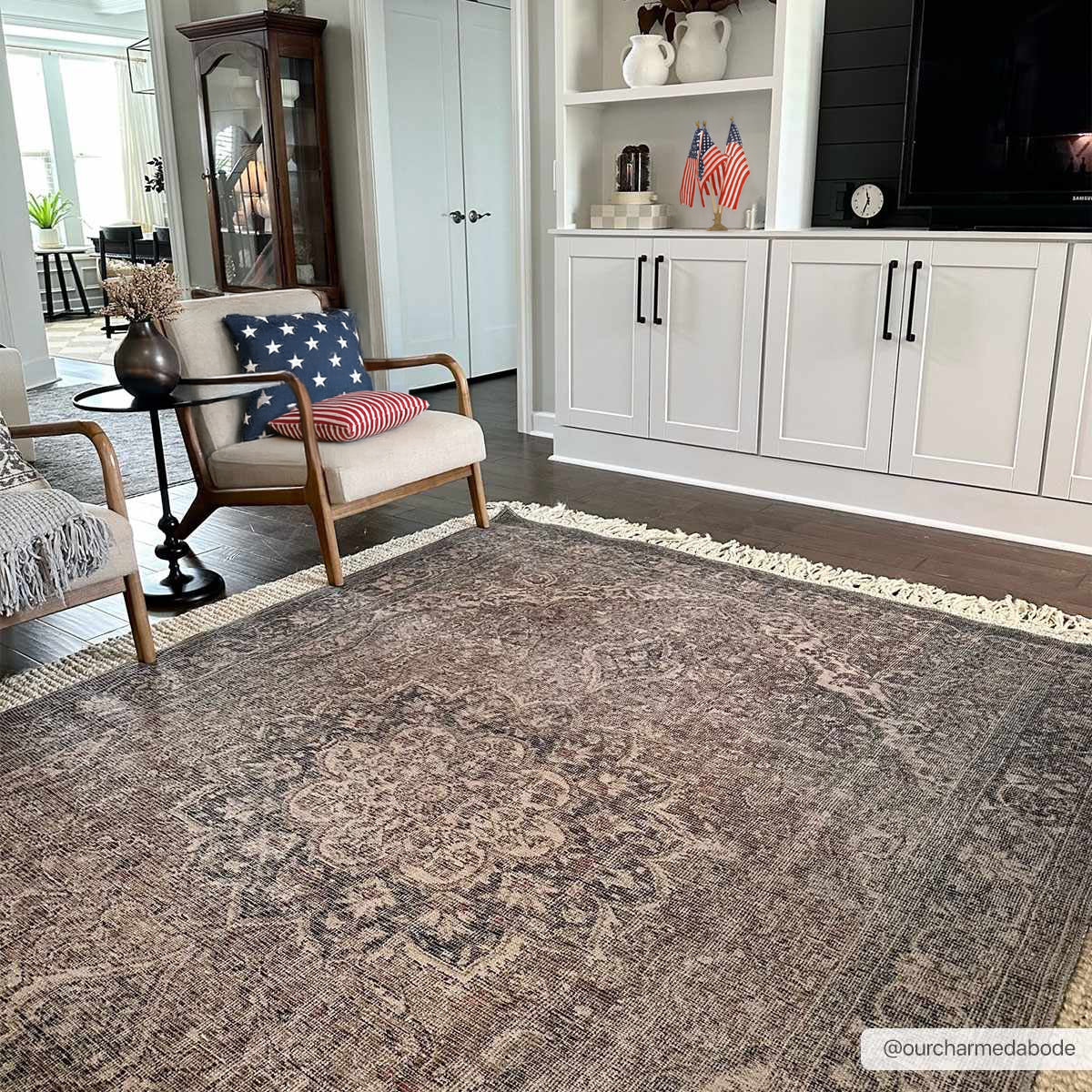 Greenpoint Dusty Blue Washable Rug-1