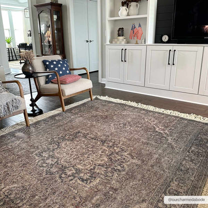 Greenpoint Dusty Blue Washable Rug-1