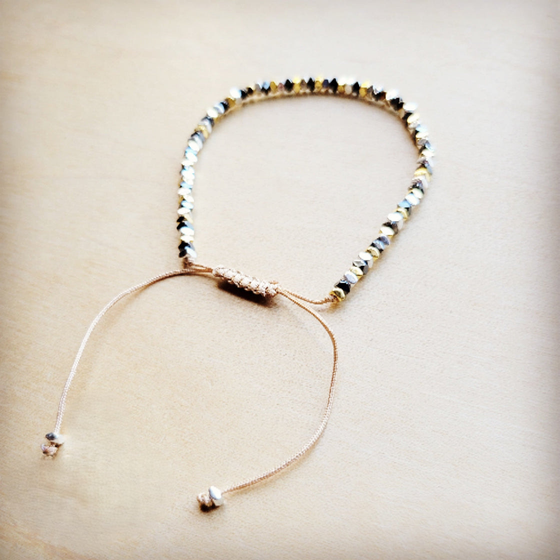 **Stackable Woven Beaded Bracelet in Multi 809x-1