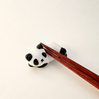 Handcrafted Ceramic Panda Chopstick Rests-1