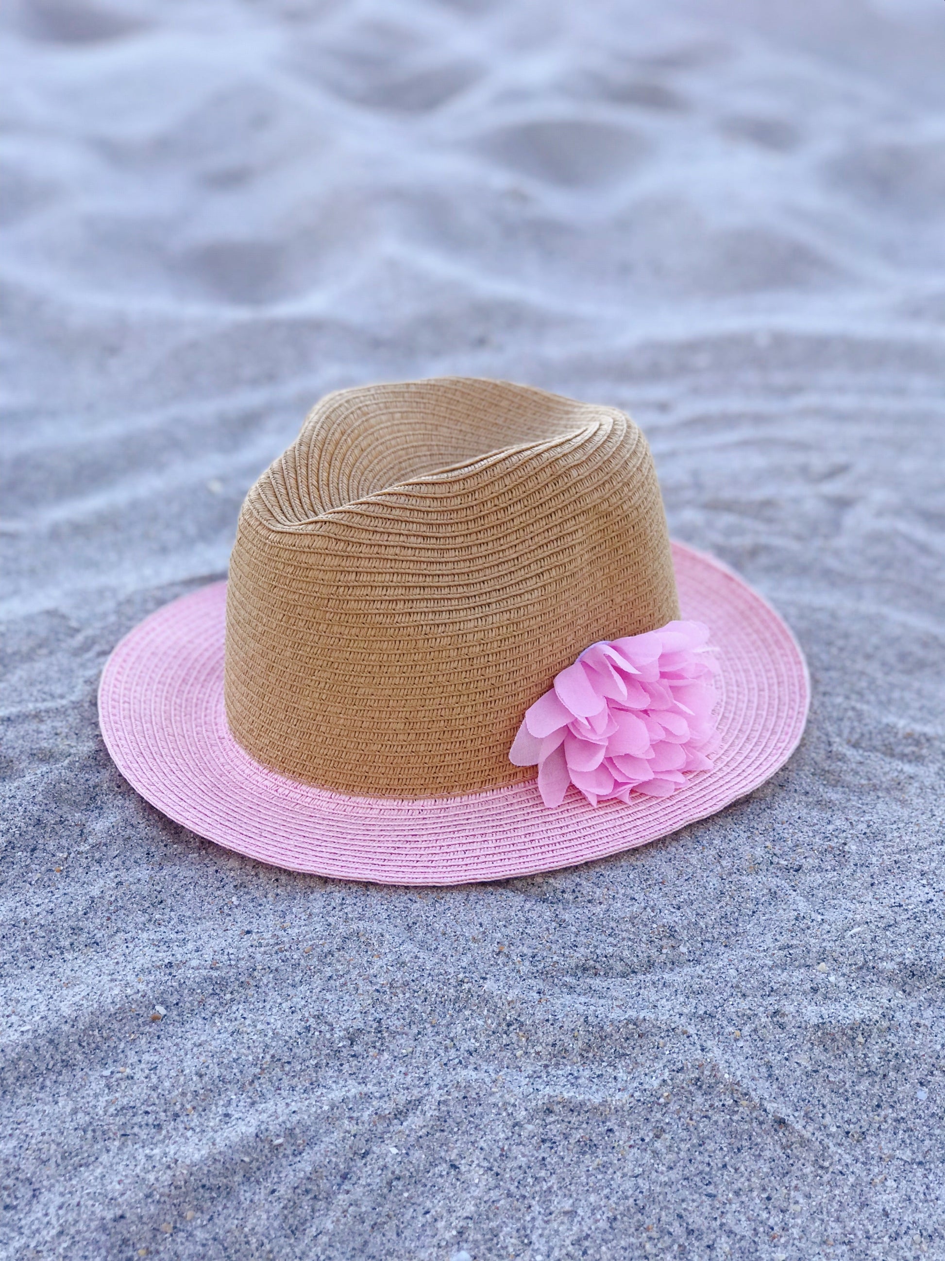 Kids Flower Fedora Hat-2