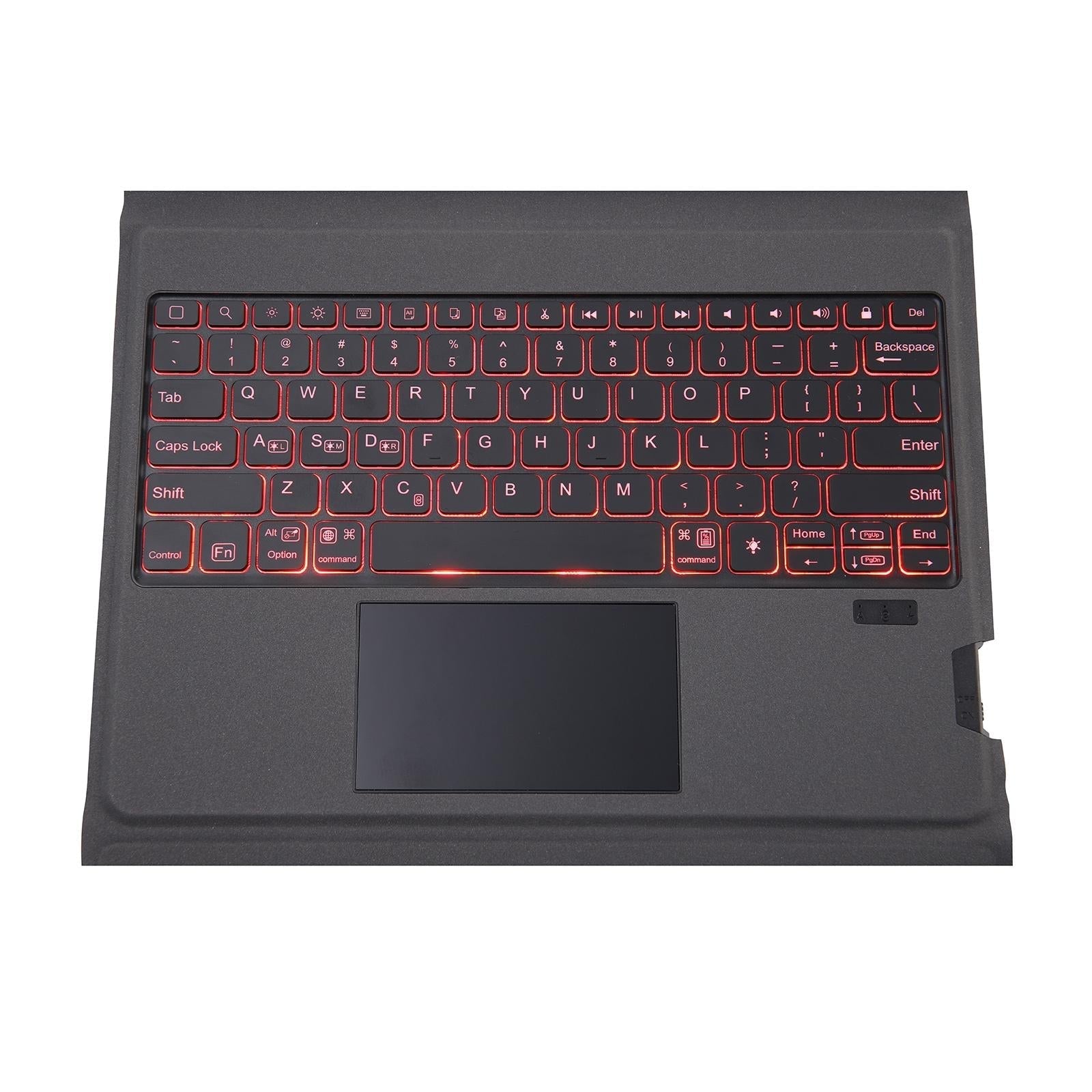 Bluetooth Keyboard Leather Case With Backlight & Touchpad For Ipad Air 10.9 - Black-3