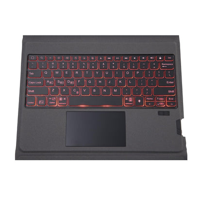 Bluetooth Keyboard Leather Case With Backlight & Touchpad For Ipad Air 10.9 - Black-3