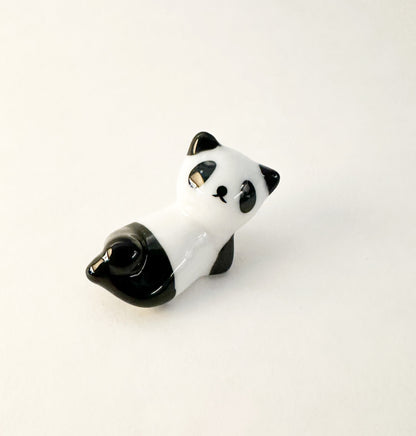 Handcrafted Ceramic Panda Chopstick Rests-4