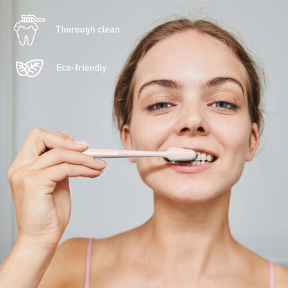 Family Dental Care Bundle: Pursonic RET200 Oscillating Electric Rechargeable Toothbrush, Eco-Friendly Cedarwood Toothbrushes (6 Pack), Portable UV Toothbrush Sanitizer-2