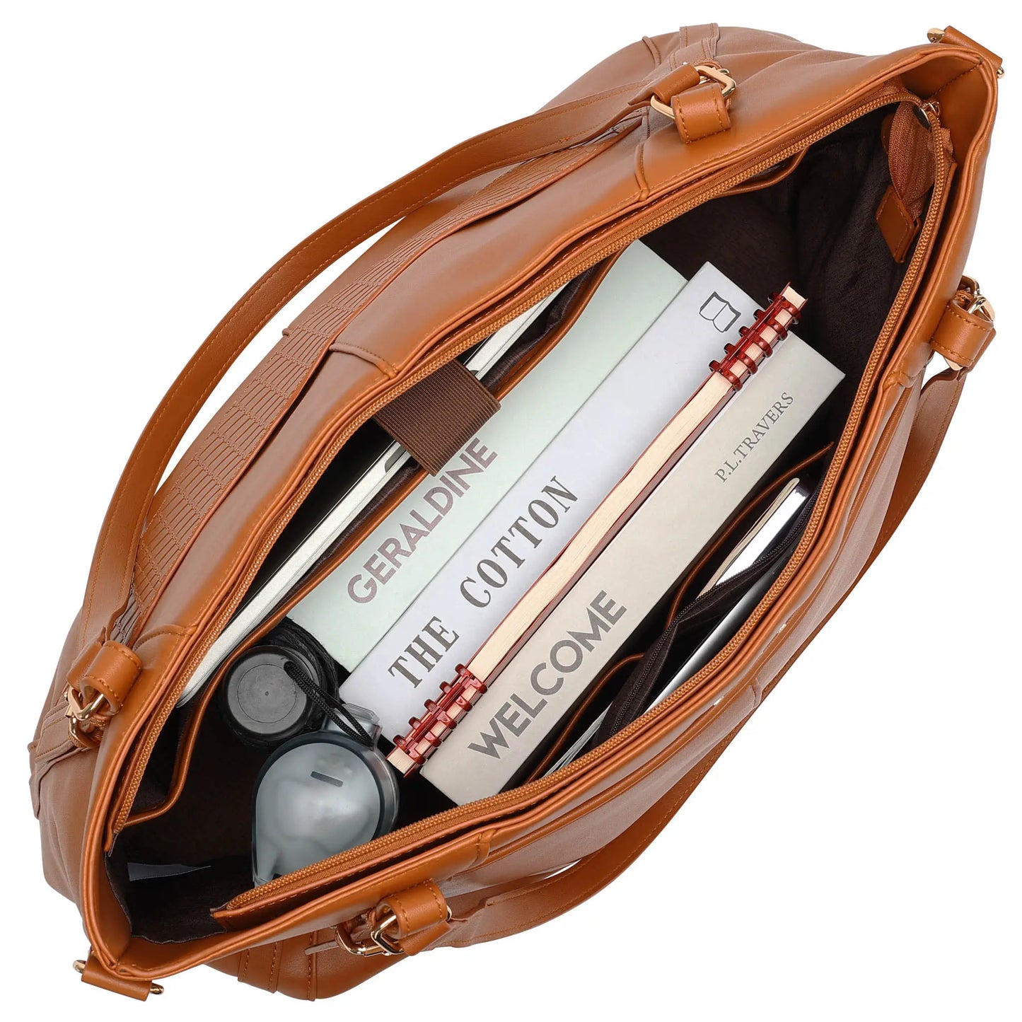 Leisure Luxe 33L Vegan Leather Weekender Tote Bag-2