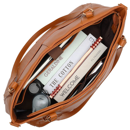 Leisure Luxe 33L Vegan Leather Weekender Tote Bag-2