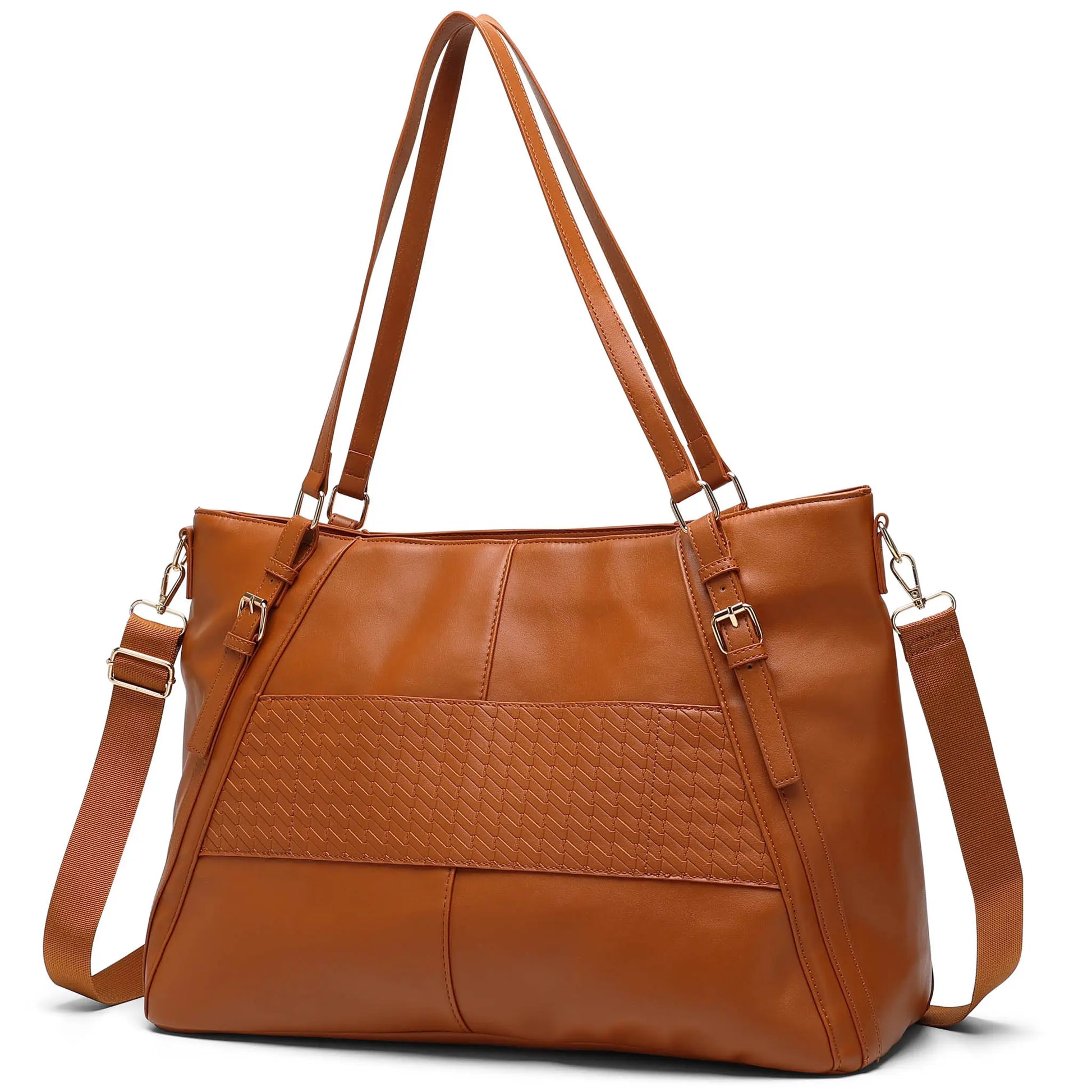 Leisure Luxe 33L Vegan Leather Weekender Tote Bag-4