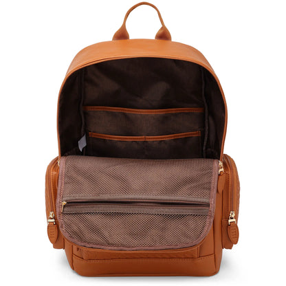 Leisure Luxe 27L Vegan Leather Backpack-3