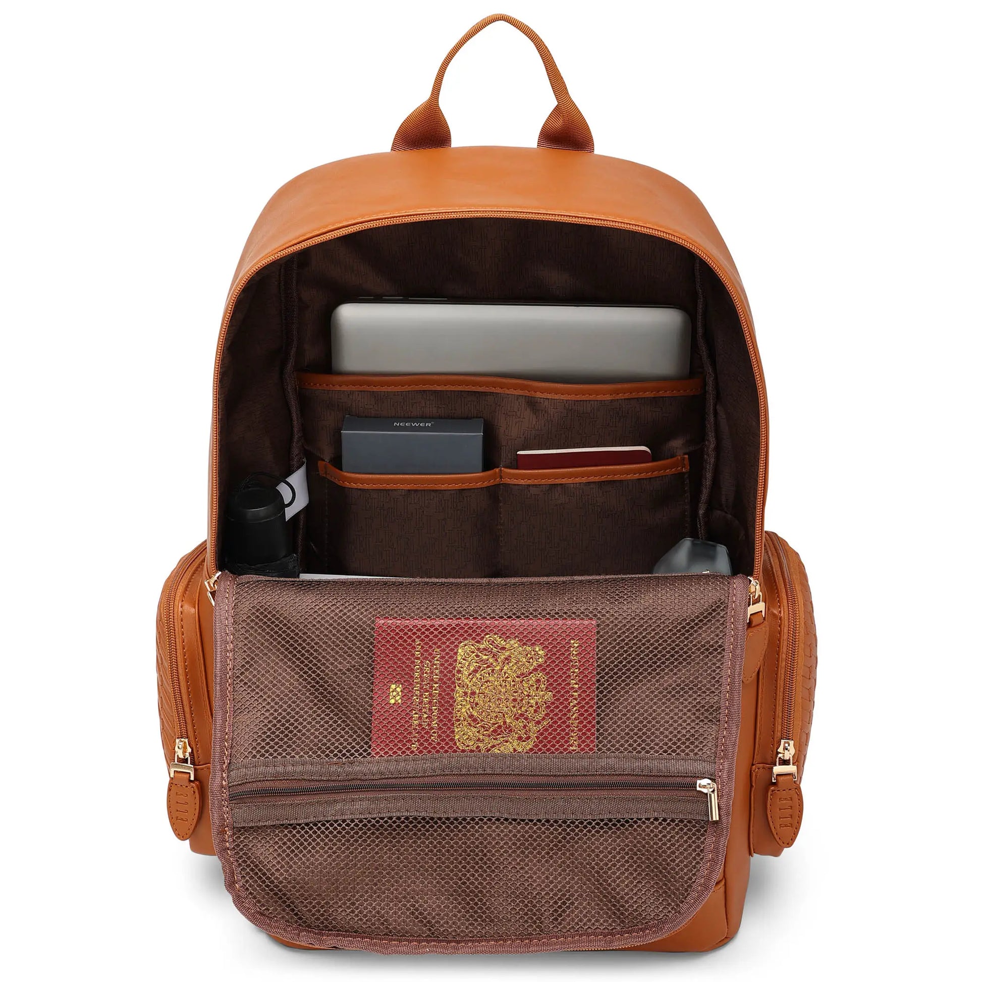 Leisure Luxe 27L Vegan Leather Backpack-2