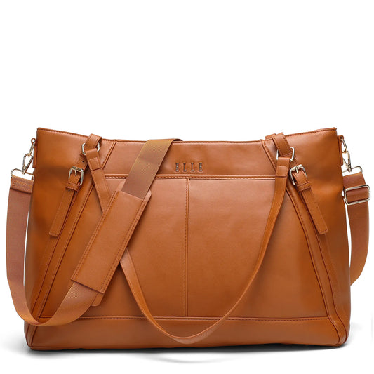 Leisure Luxe 33L Vegan Leather Weekender Tote Bag-0