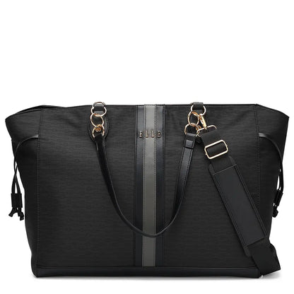 Eleganza Twill Monogram Weekender Tote Bag-5