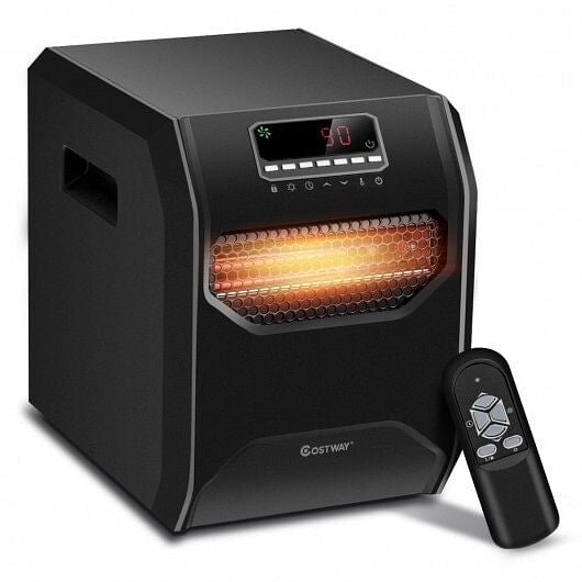 12 H Timer LED Remote Control Portable Electric Space Heater-4