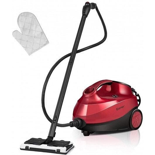 2000W Heavy Duty Multi-purpose Steam Cleaner Mop with Detachable Handheld Unit-Red-0