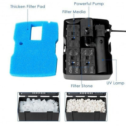 All-in-One 660 GPH Pond Filter Pump with Sterilizer and Fountain Jet-3