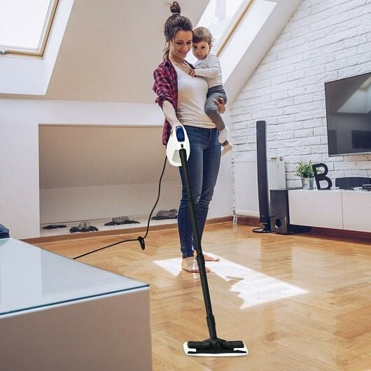 1400W Multipurpose Pressurized Steam Cleaner With 17 Pieces Accessories-Gray-0