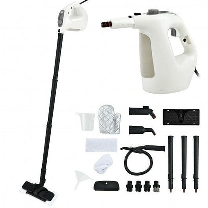 1400W Multipurpose Pressurized Steam Cleaner With 17 Pieces Accessories-Gray-4