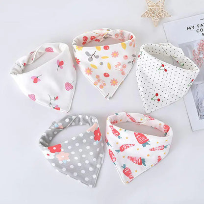 Triangle Baby Scarf for Drooling and Teething
