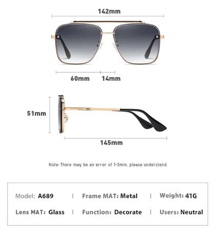 Dual-Tone Gradient Polarized Sunglasses