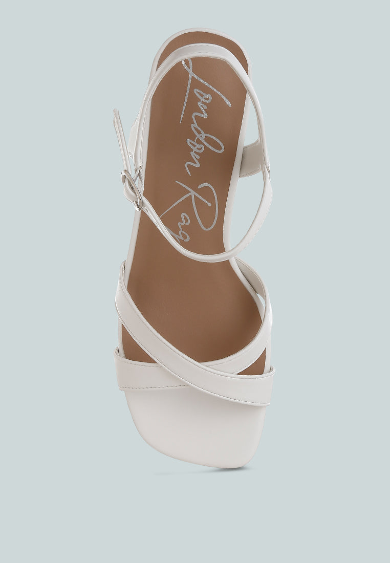 Edessa Square Toe Block Heel Sandals-4