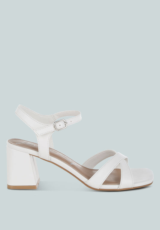 Edessa Square Toe Block Heel Sandals-0