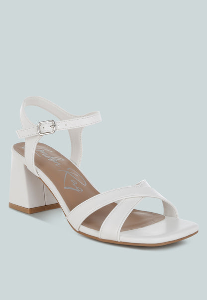 Edessa Square Toe Block Heel Sandals-2