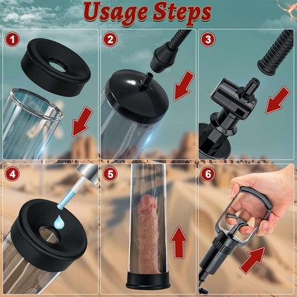 EdgePleasure Manual Vacuum Penis Extender Pump-3