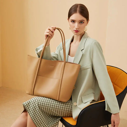Genuine Leather Tote Bag for Women