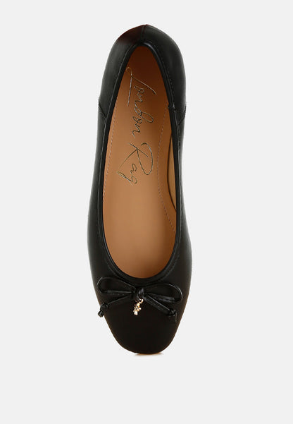 Enchanted Faux Leather Casual Ballerinas-4