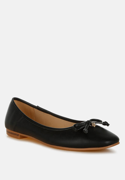 Enchanted Faux Leather Casual Ballerinas-2
