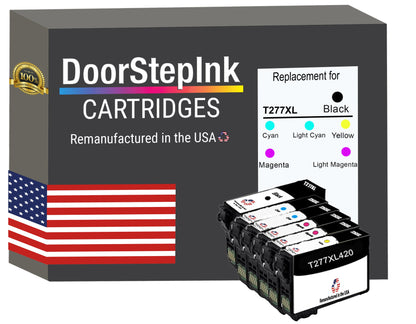 DoorStepInk Brand for Epson T277XL High Yield Remanufactured in USA Ink Cartridge,6-Pack-0