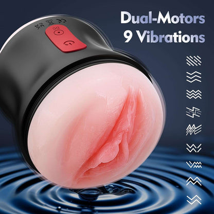 EuphoricBond Open Ended Vibrating Male Masturbator-1