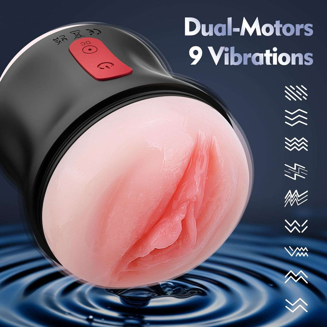 EuphoricBond Open Ended Vibrating Male Masturbator-1