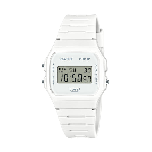 CASIO VINTAGE Mod. F-91 BIO RESIN STRAP - WHITE-0