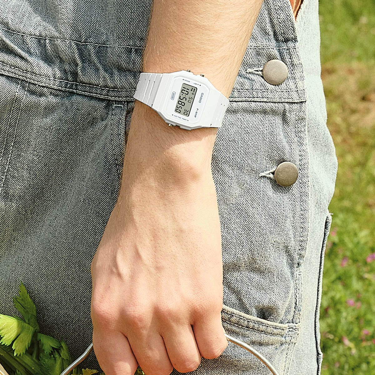 CASIO VINTAGE Mod. F-91 BIO RESIN STRAP - WHITE-2