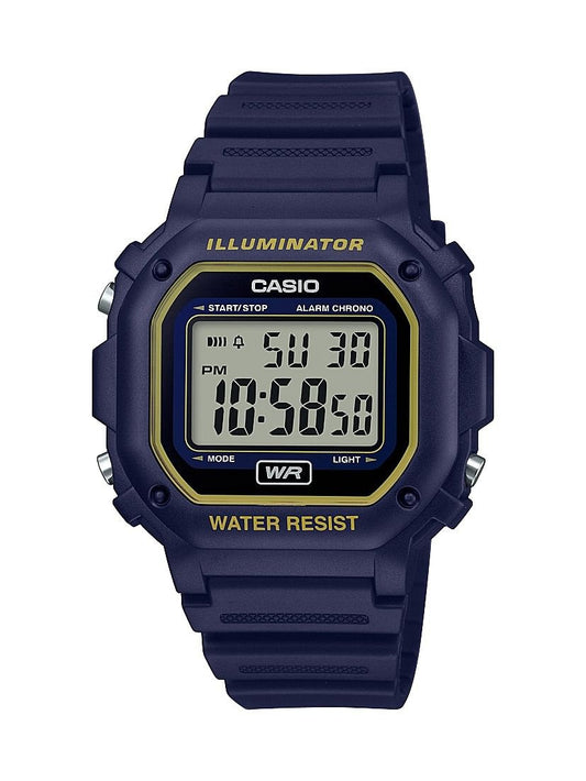 Casio Men's F108WH Illuminator Collection Blue Digital Watch-0