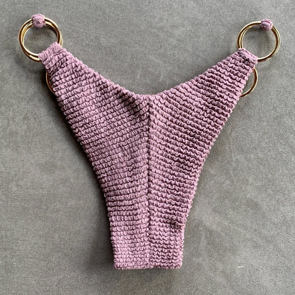 Lavender Mist Textured Luna Bikini Bottom-2