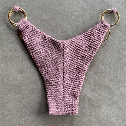 Lavender Mist Textured Luna Bikini Bottom-2
