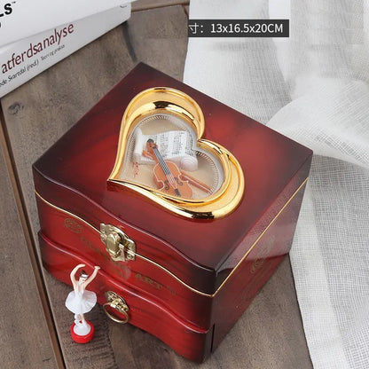 Classic Nostalgic Music Box Jewelry Storage Gift Box