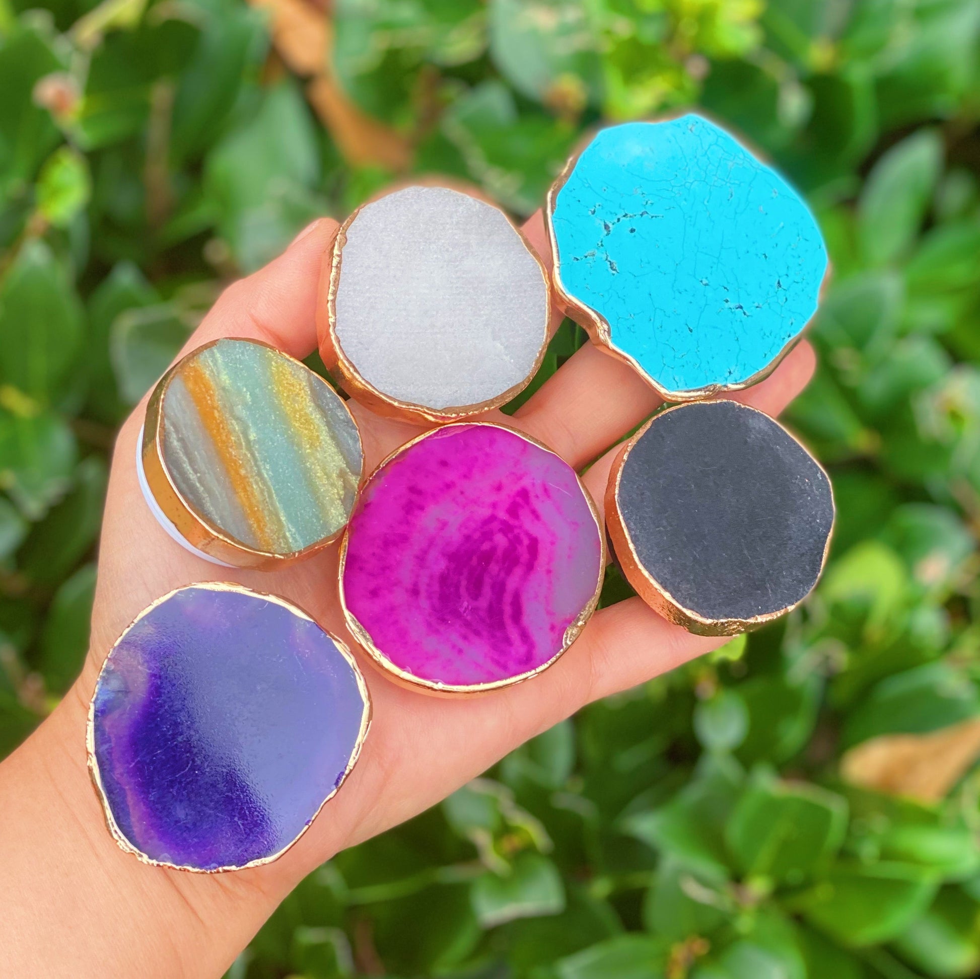 Golden Edge Natural Stone Device Grip-0