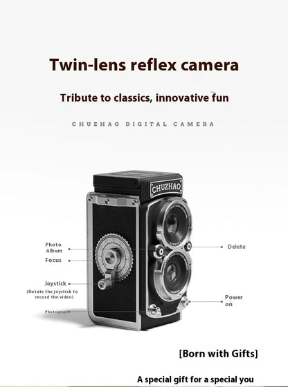 Dual-Reverse Retro Mini Digital Camera