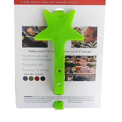Silicone Star Pacifier Chain and Stroller Hook Organizer