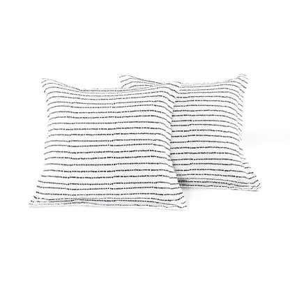 Full/Queen Scandinavian Chevron 5 Piece Black White Lightweight Comforter Set-4