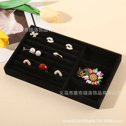 Velvet Jewelry Organizer Tray