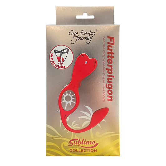 Flutterplugon Wearable Panty Vibe & Anal Plug with Penis Access-4