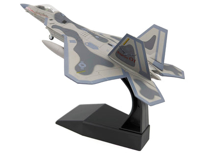 Lockheed Martin F-22A Raptor Aircraft "Spirit of America 412th Test Wing Edwards Air Force Base" (1997) United States Air Force 1/100 Diecast Model Airplane-2