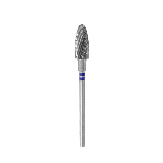 LEFT HANDED CARBIDE NAIL DRILL BIT, "CORN", BLUE, HEAD DIAMETER 6/14MM (FT91B060/14) #318 - STALEKS™-0