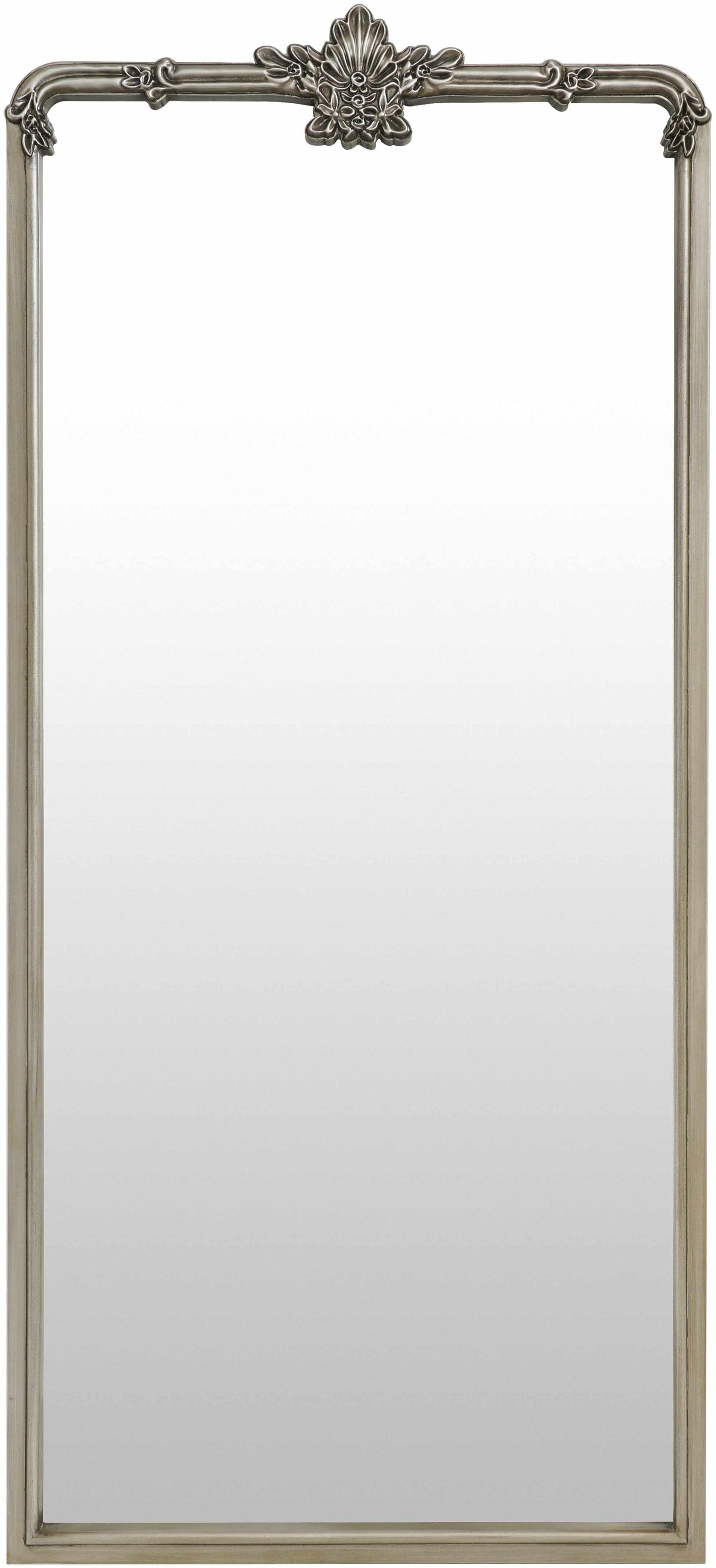 Filettole Silver Gray Frame Wall Mirror-0