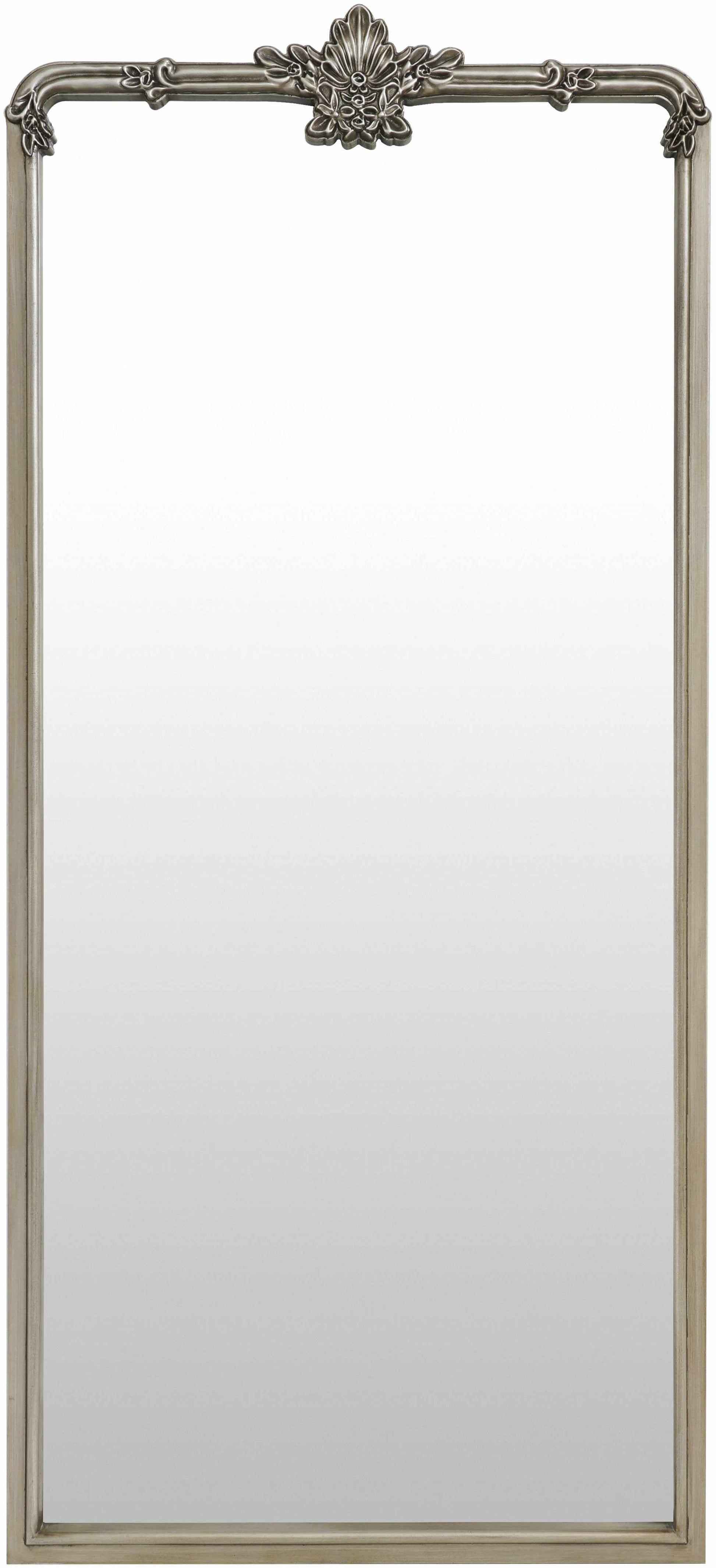Filettole Silver Gray Frame Wall Mirror-0