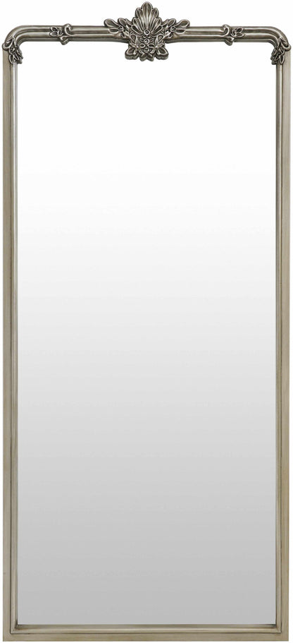 Filettole Silver Gray Frame Wall Mirror-0